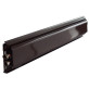 Теплий плінтус КПНК-16/100К(р) кінцевий під різьбове з’єднання, коричневий