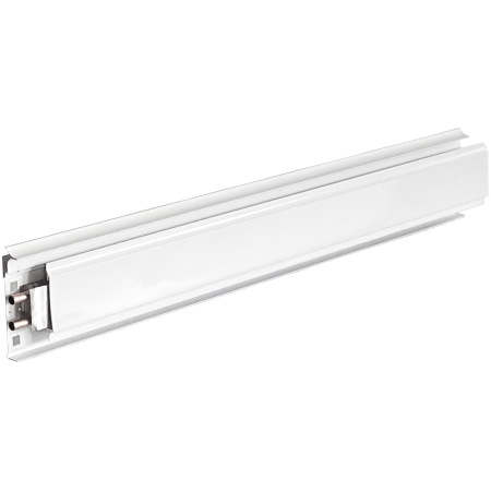 Теплий плінтус КПНК-16/200П(п) прохідний під з’єднання пайкою, білий